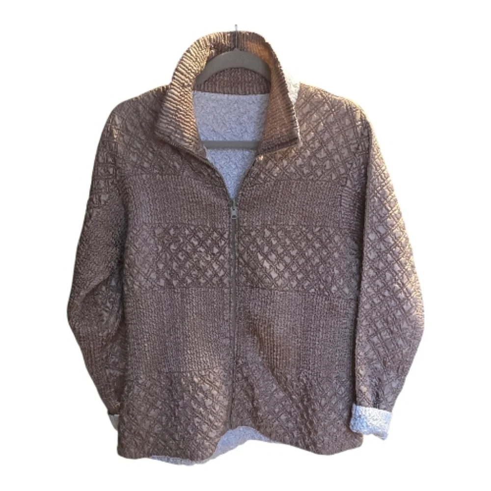Reversible Textured Zip-Up Jacket - Picture 4 of 5